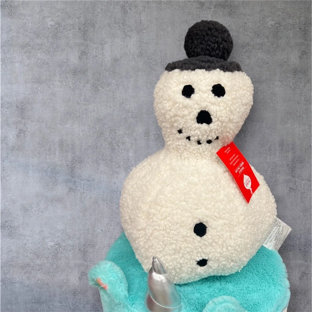 ALDI Sherpa Snowman Pillow